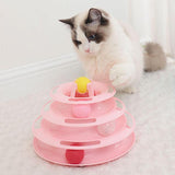 Funny Pet Toys Cat Crazy Ball Disk Interactive Amusement Plate